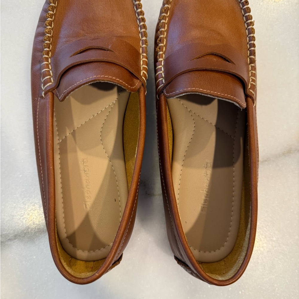 Boys Brown Leather Loafers